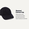 Amazon Essentials Unisex Kids’ Breathable Washed Cotton Adjustable Baseball Cap(Black)