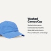 Amazon Essentials Unisex Kids’ Breathable Washed Cotton Adjustable Baseball Cap(Blue)