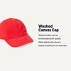 Amazon Essentials Unisex Kids’ Breathable Washed Cotton Adjustable Baseball Cap(Red)