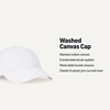 Amazon Essentials Unisex Kids’ Breathable Washed Cotton Adjustable Baseball Cap(White)