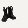 Amazon Essentials Unisex Kids’ Lightweight Rain Boot with Handles(Black)