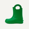 Amazon Essentials Unisex Kids’ Lightweight Rain Boot with Handles(Green)