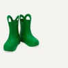Amazon Essentials Unisex Kids’ Lightweight Rain Boot with Handles(Green)