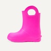 Amazon Essentials Unisex Kids’ Lightweight Rain Boot with Handles(Hot Pink)