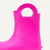 Amazon Essentials Unisex Kids’ Lightweight Rain Boot with Handles(Hot Pink)