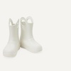Amazon Essentials Unisex Kids’ Lightweight Rain Boot with Handles(White)