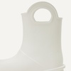 Amazon Essentials Unisex Kids’ Lightweight Rain Boot with Handles(White)