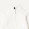 Amazon Essentials Unisex Kids’ Polar Fleece Full-Zip Mock Jacket(Ivory)
