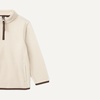 Amazon Essentials Unisex Kids’ Polar Fleece Quarter-Zip Pullover Jacket(Beige)