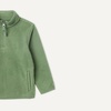 Amazon Essentials Unisex Kids’ Polar Fleece Quarter-Zip Pullover Jacket(Dark Olive)
