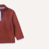 Amazon Essentials Unisex Kids’ Polar Fleece Quarter-Zip Pullover Jacket(Rich Chestnut Brown)
