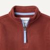 Amazon Essentials Unisex Kids’ Polar Fleece Quarter-Zip Pullover Jacket(Rich Chestnut Brown)