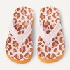 Amazon Essentials Unisex Kids’ Thong Flip Flop for Boys and Girls(Pale Pink Leopard)