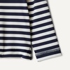 Amazon Essentials x Sofia Grainge Toddlers and Baby Boys’ Two-Piece Long Sleeve Rashguard and Shorts Set(Ivory Navy Even Stripe)