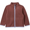 Amazon Essentials Boys and Toddlers’ Long Sleeve Polar Fleece Full-Zip Mock Jacket, Insulated(Rich Chestnut Brown)