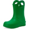 Amazon Essentials Unisex Kids’ Lightweight Rain Boot with Handles(Green)