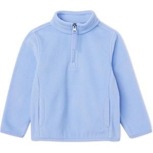 Amazon Essentials Girls’ Polar Fleece Quarter-Zip Mock Jackets(Cornflower Blue)