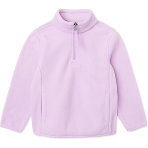 Amazon Essentials Girls’ Polar Fleece Quarter-Zip Mock Jackets(Lilac)