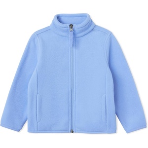 Amazon Essentials Unisex Kids’ Polar Fleece Full-Zip Mock Jacket(Cornflower Blue)