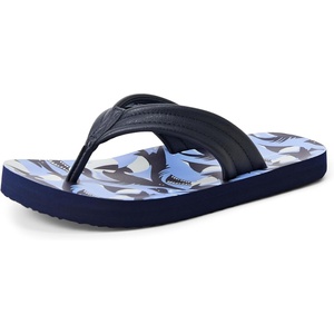 Amazon Essentials Unisex Kids’ Thong Flip Flop for Boys and Girls(Navy Sharks)