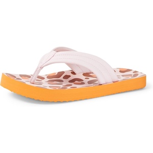 Amazon Essentials Unisex Kids’ Thong Flip Flop for Boys and Girls(Pale Pink Leopard)